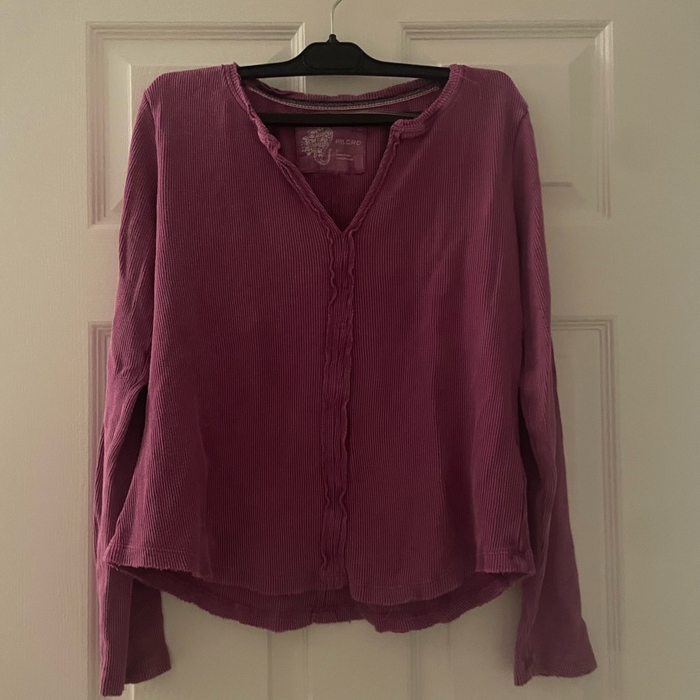 Pilcro Women's Plum Blouse